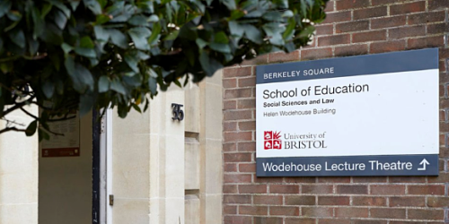 School of Education, University of Bristol, external door